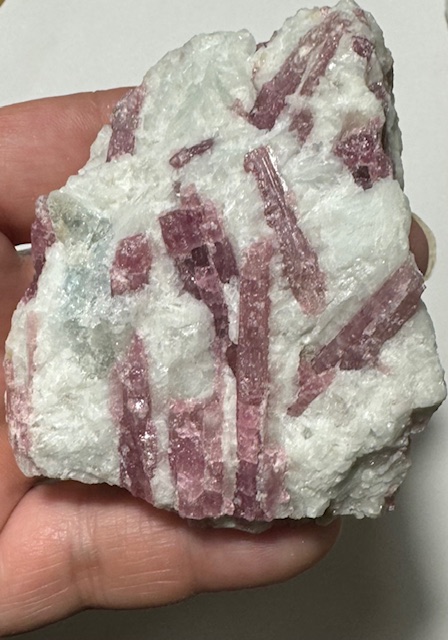 Pink Tourmaline with Aquamarine