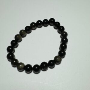 Silver Sheen Obsidian Bracelet